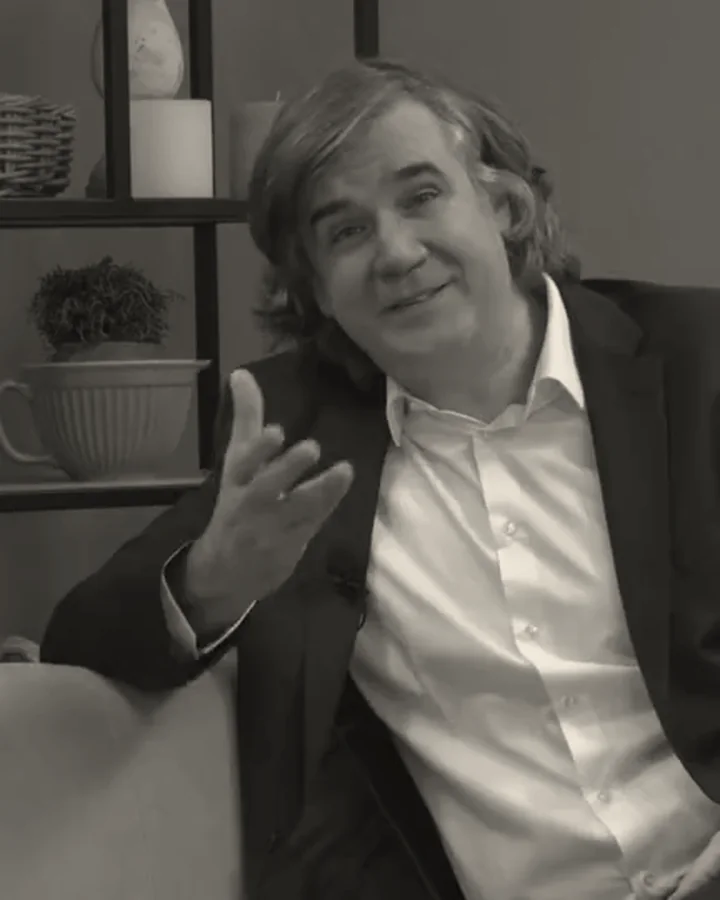 Standbild aus dem Interview von Ivan Gentile bei Hermann Scherer