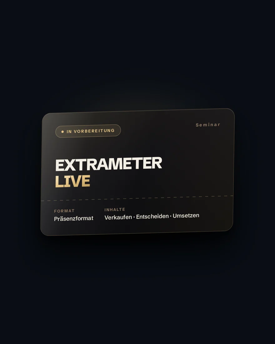 Abbildung der Seminarkarte EXTRAMETER LIVE